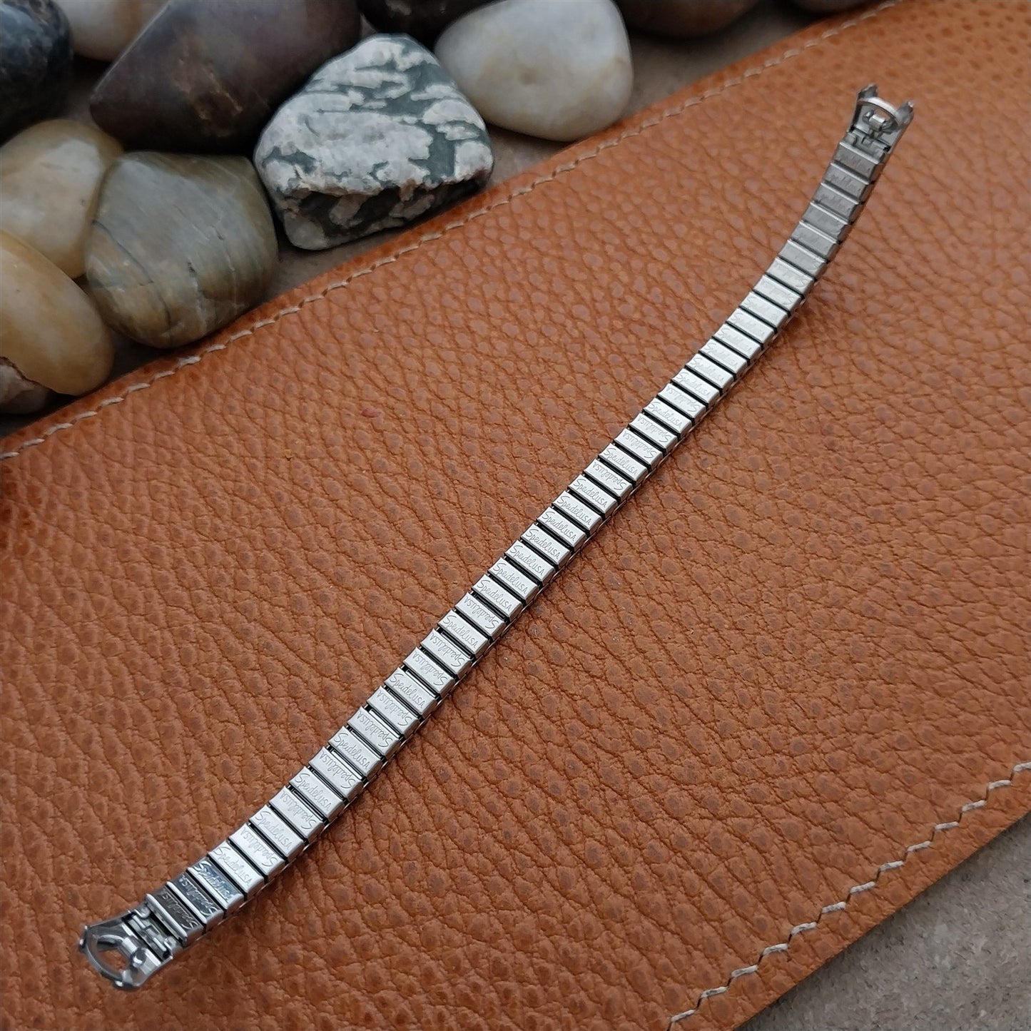 Vintage Speidel Ladies Classic Stretch Unused Stainless Cocktail Watch Band
