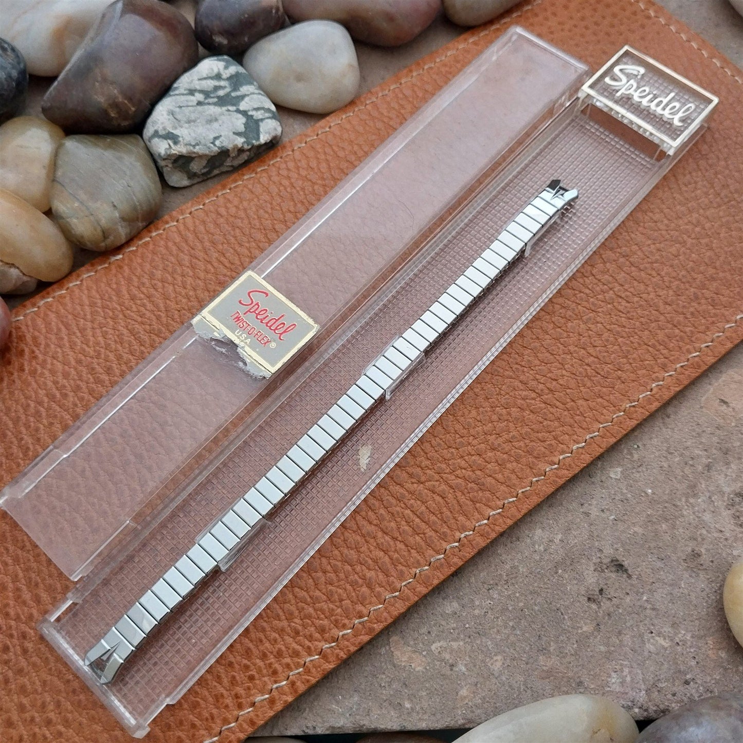 Vintage Speidel Ladies Classic Stretch Unused Stainless Cocktail Watch Band