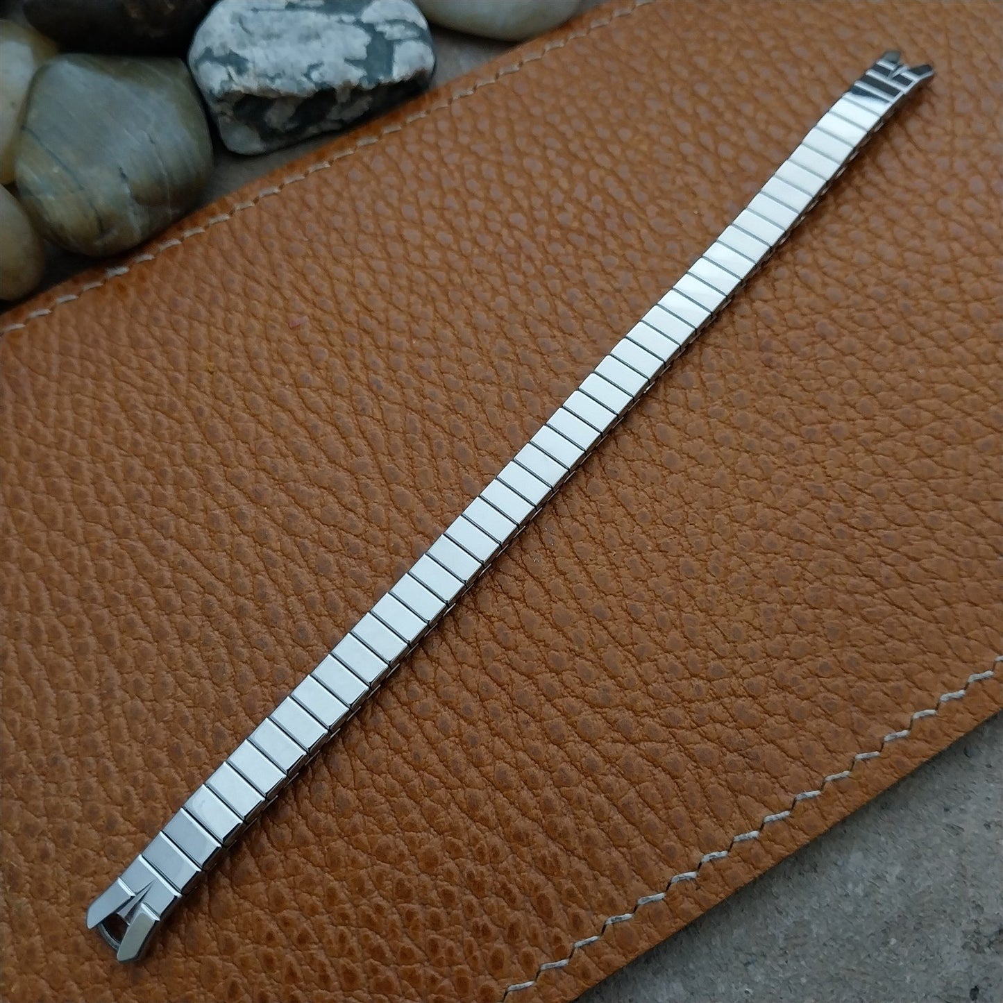 Vintage Speidel Ladies Classic Stretch Unused Stainless Cocktail Watch Band