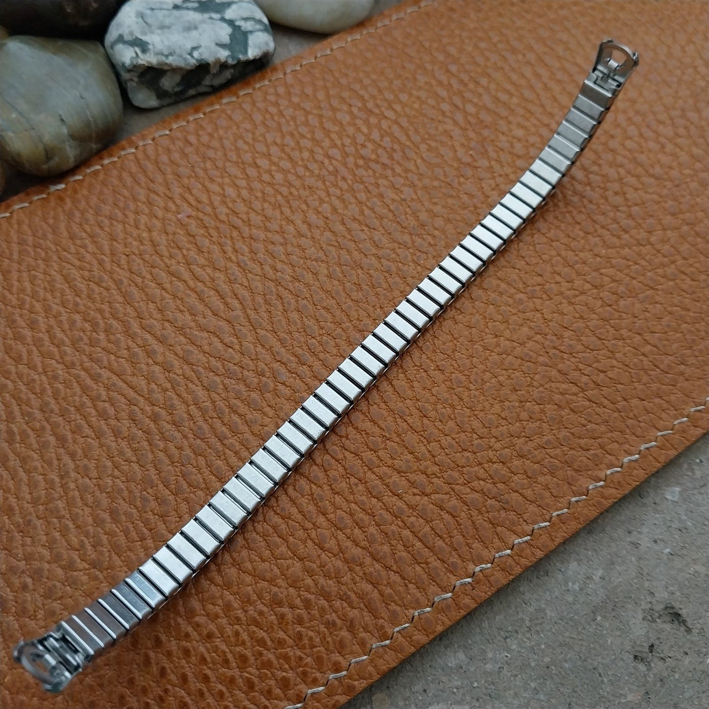 Vintage Speidel Ladies Classic Stretch Unused Stainless Cocktail Watch Band