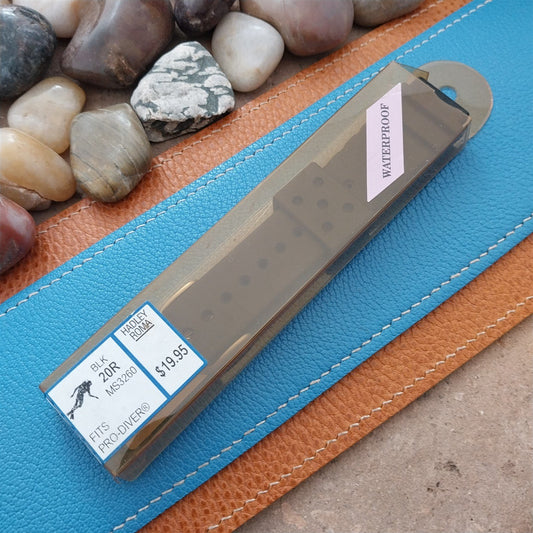 20mm Hadley Roma Black Pro-Diver Unused Dive Watch Band