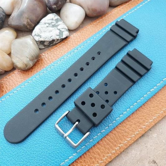 20mm Hadley Roma Black Pro-Diver Unused Dive Watch Band