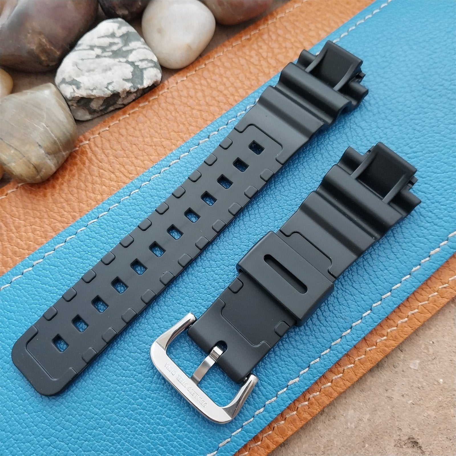 16mm Hadley Roma MS3153 Unused Black Diver Watch Strap