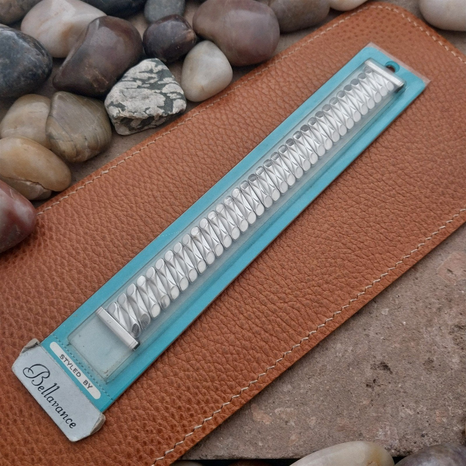 1950s Vintage 16mm 18mm 19mm Bellavance Stainless Steel Expansion NOS Watch Band