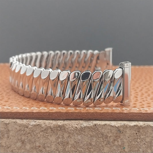 1950s Vintage 16mm 18mm 19mm Bellavance Stainless Steel Expansion NOS Watch Band