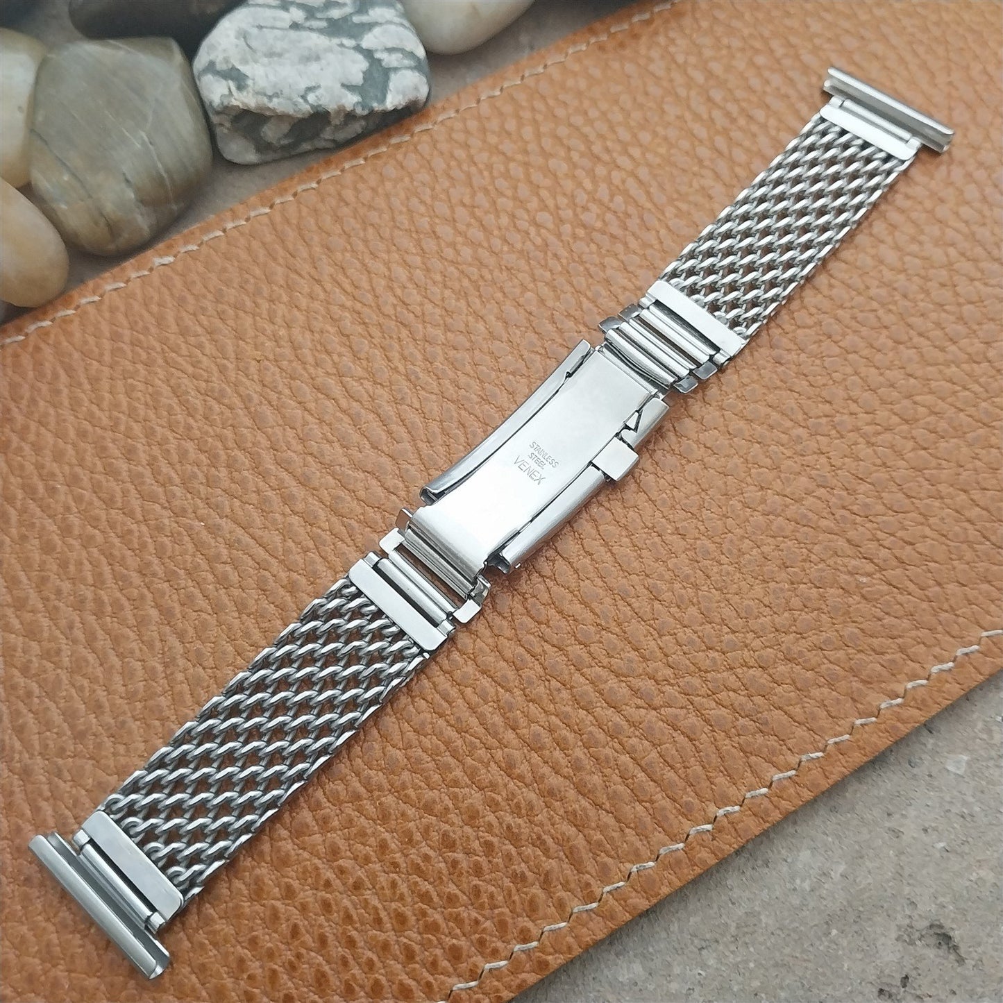 Vintage 20mm 19mm 18mm Venex Stainless Steel Mesh Unused Classic Watch Band