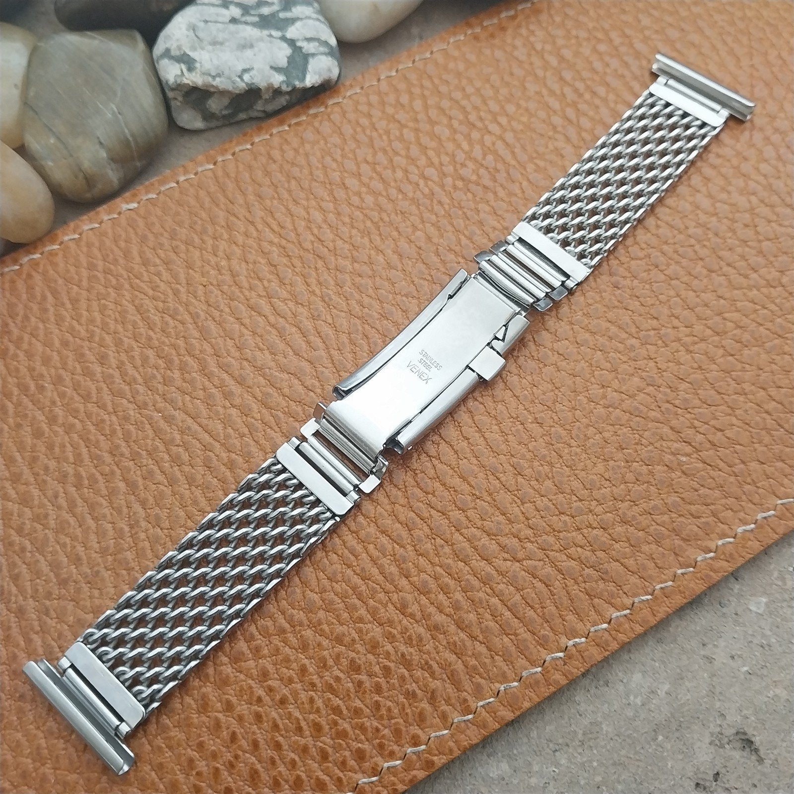 Vintage 20mm 19mm 18mm Venex Stainless Steel Mesh Unused Classic Watch Band