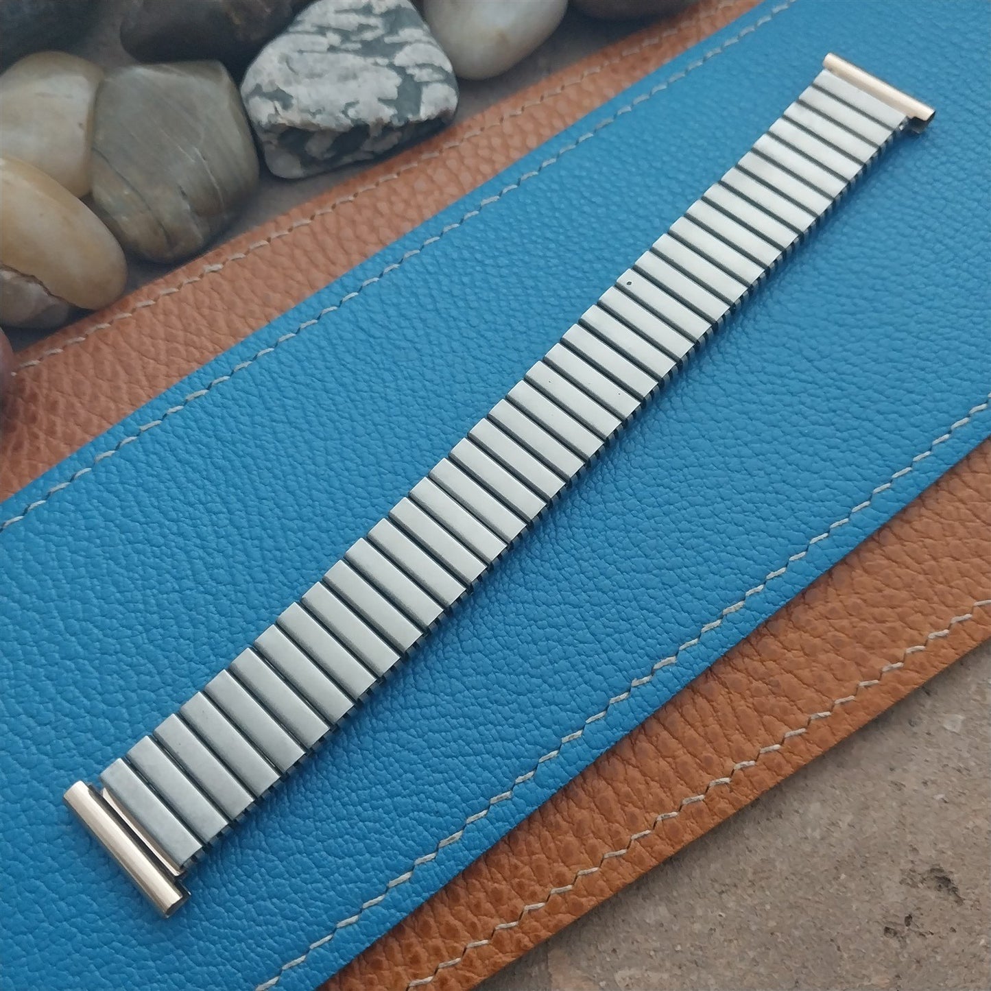 1950s Vintage Rose Gold Tone Classic Stretch Unused nos German Watch Band