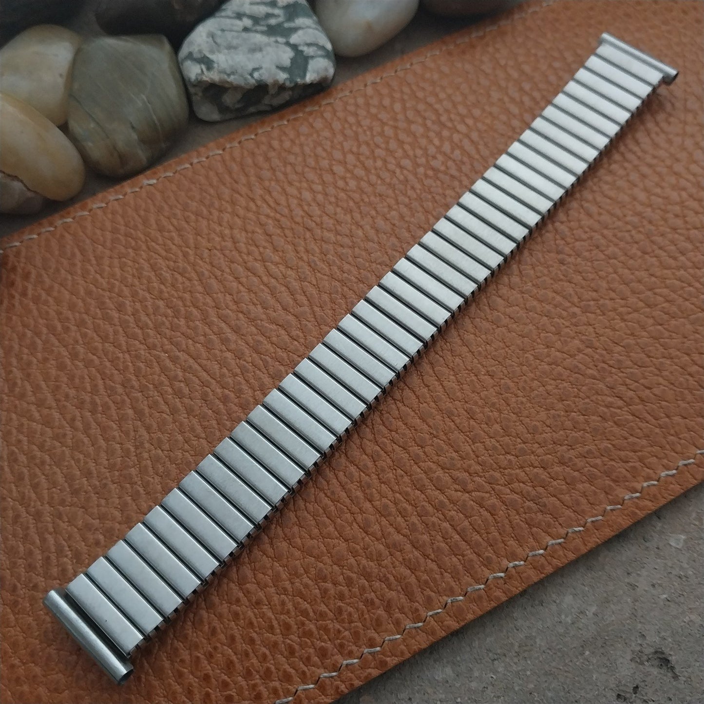 1950s Vintage Stainless Steel Classic Stretch Unused nos German Watch Band