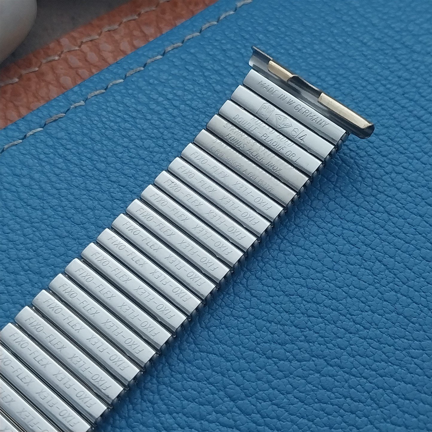 Vintage Yellow Gold RGP Rowi Fixo-Flex Classic Stretch Unused nos Watch Band