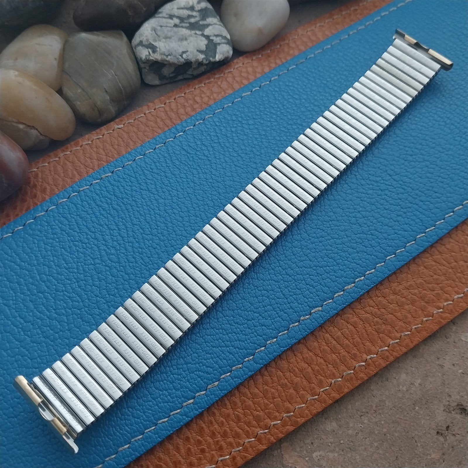 Vintage Yellow Gold RGP Rowi Fixo-Flex Classic Stretch Unused nos Watch Band