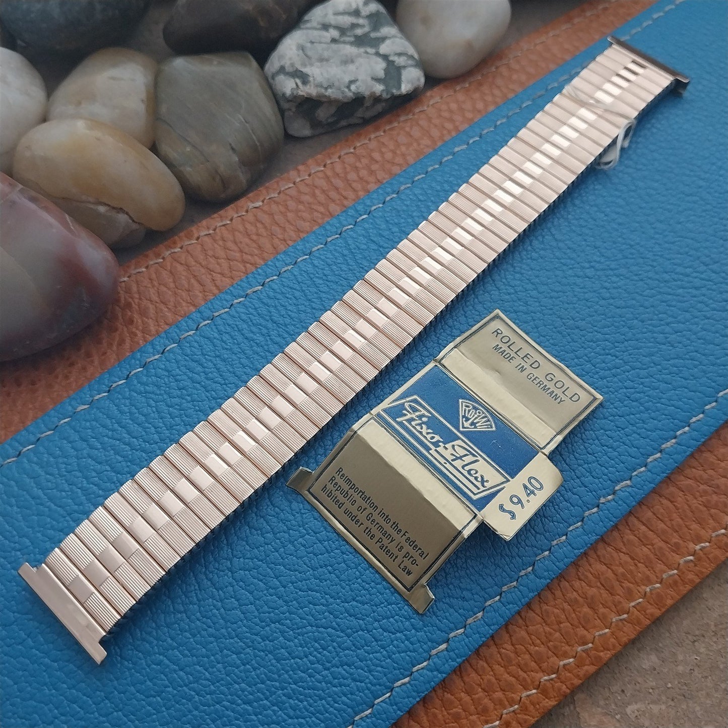 Rose Gold RGP Rowi Fixo-Flex Classic Stretch Unused nos Vintage Watch Band