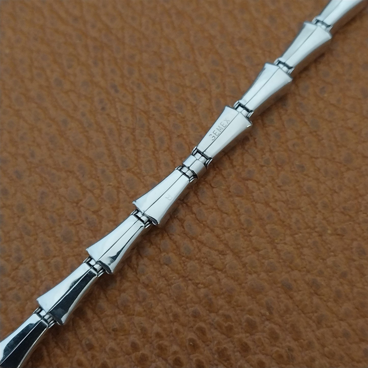 Ladies White Gold-Fill Gemex Single Lug Unused 1950s Vintage Cocktail Watch Band