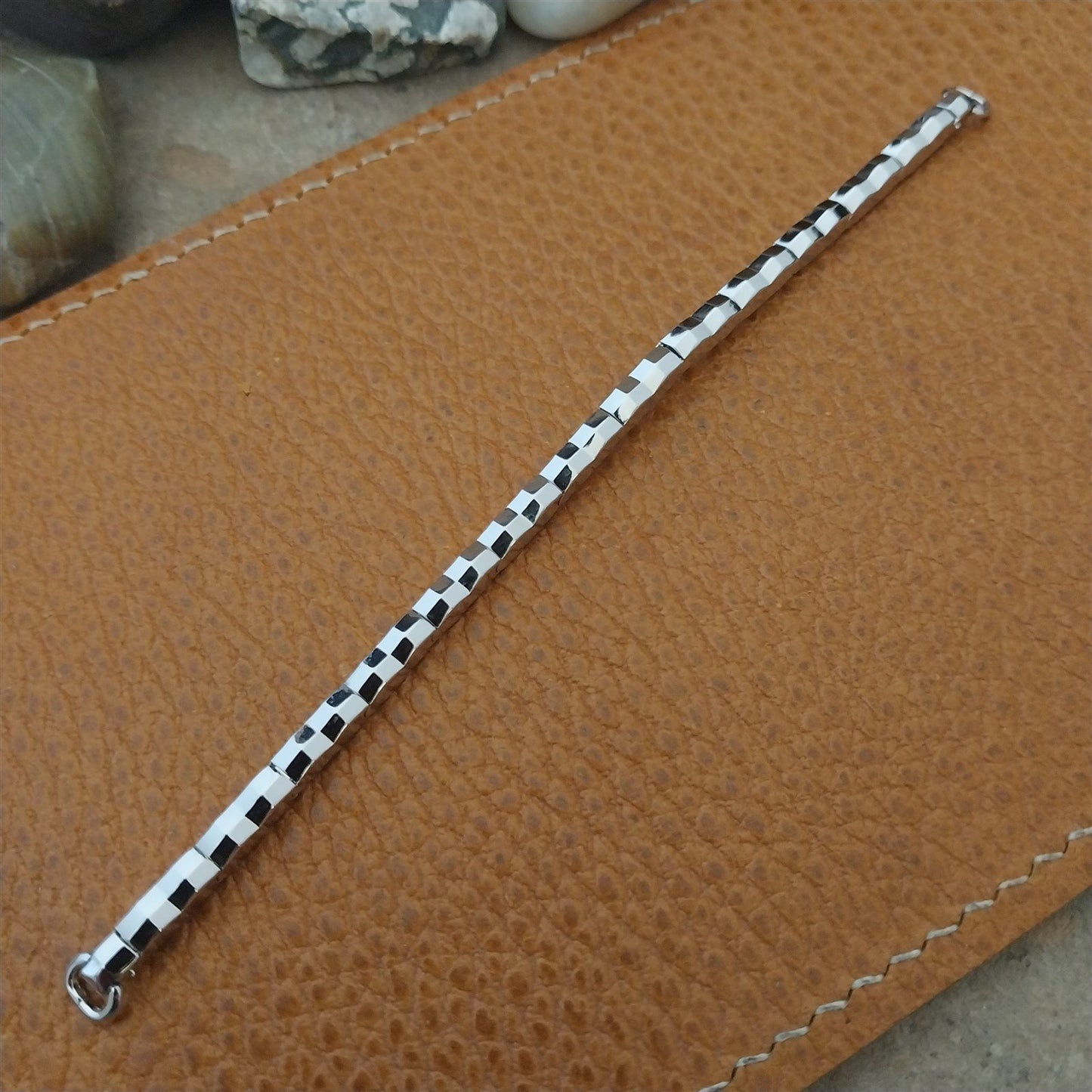 Vintage 1960s Foster USA 10k White Gold Filled Ladies Cocktail Short Watch Band