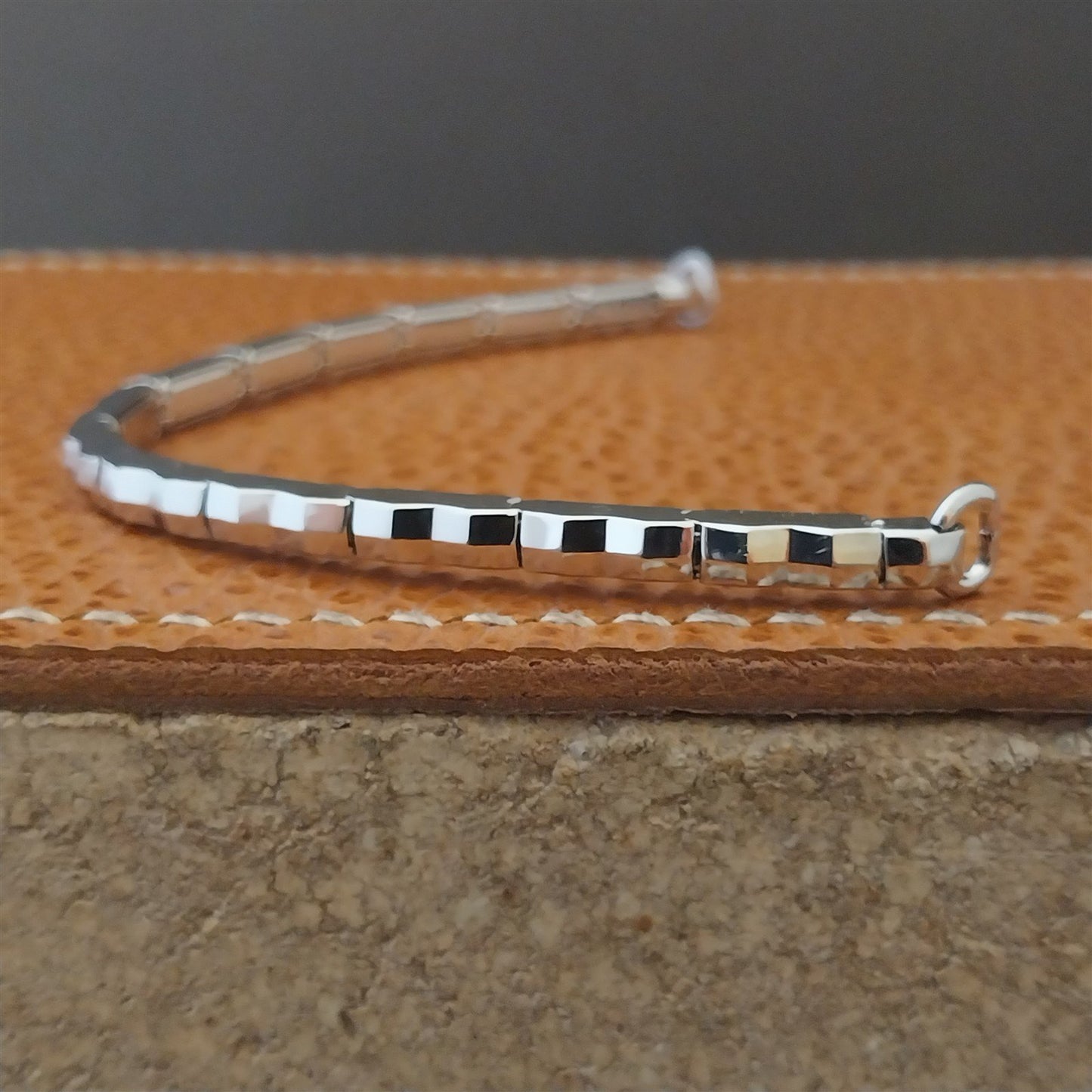 Vintage 1960s Foster USA 10k White Gold Filled Ladies Cocktail Short Watch Band
