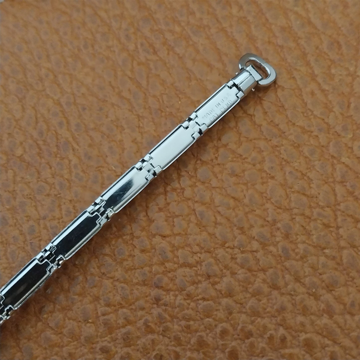 Vintage 1960s Foster USA 10k White Gold Filled Ladies Cocktail Short Watch Band