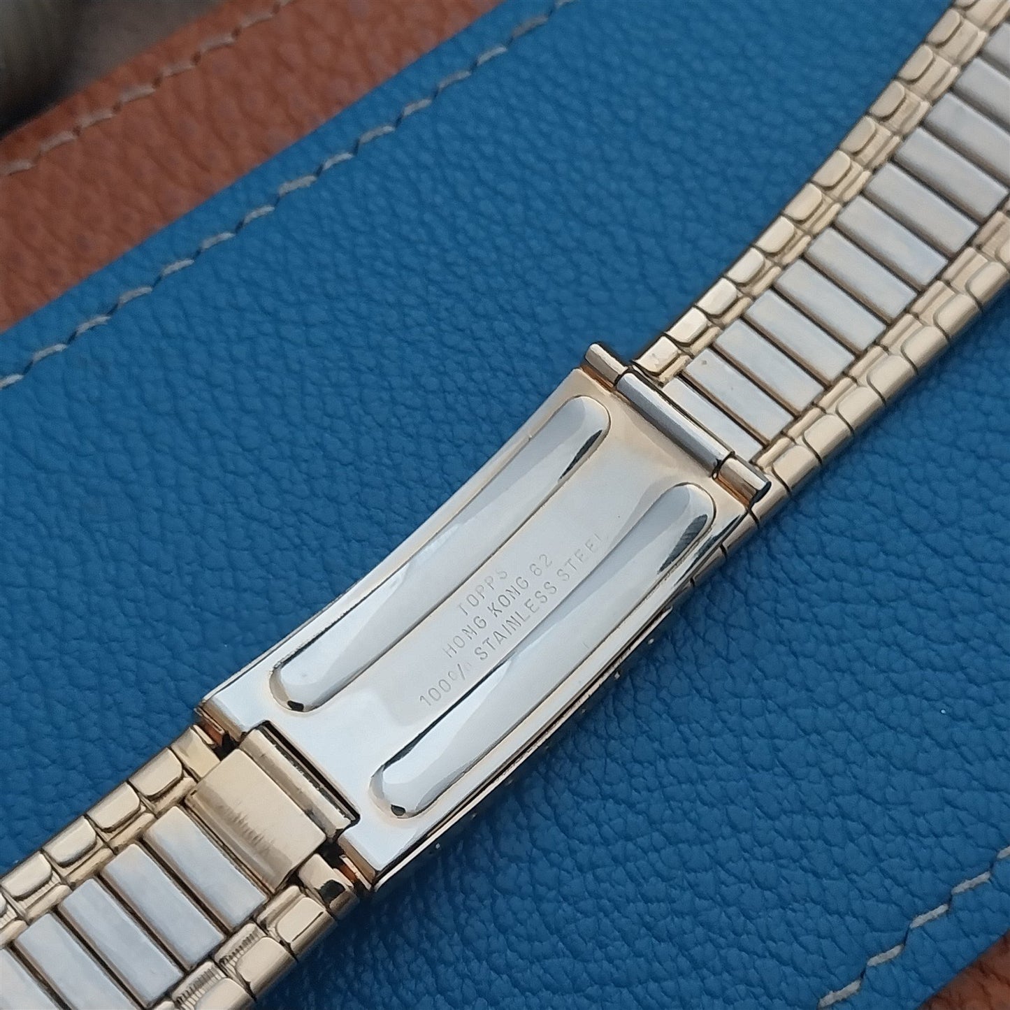 18mm Topps Yellow Gold-Tone Unused nos 1960s-1970s Vintage Watch Band