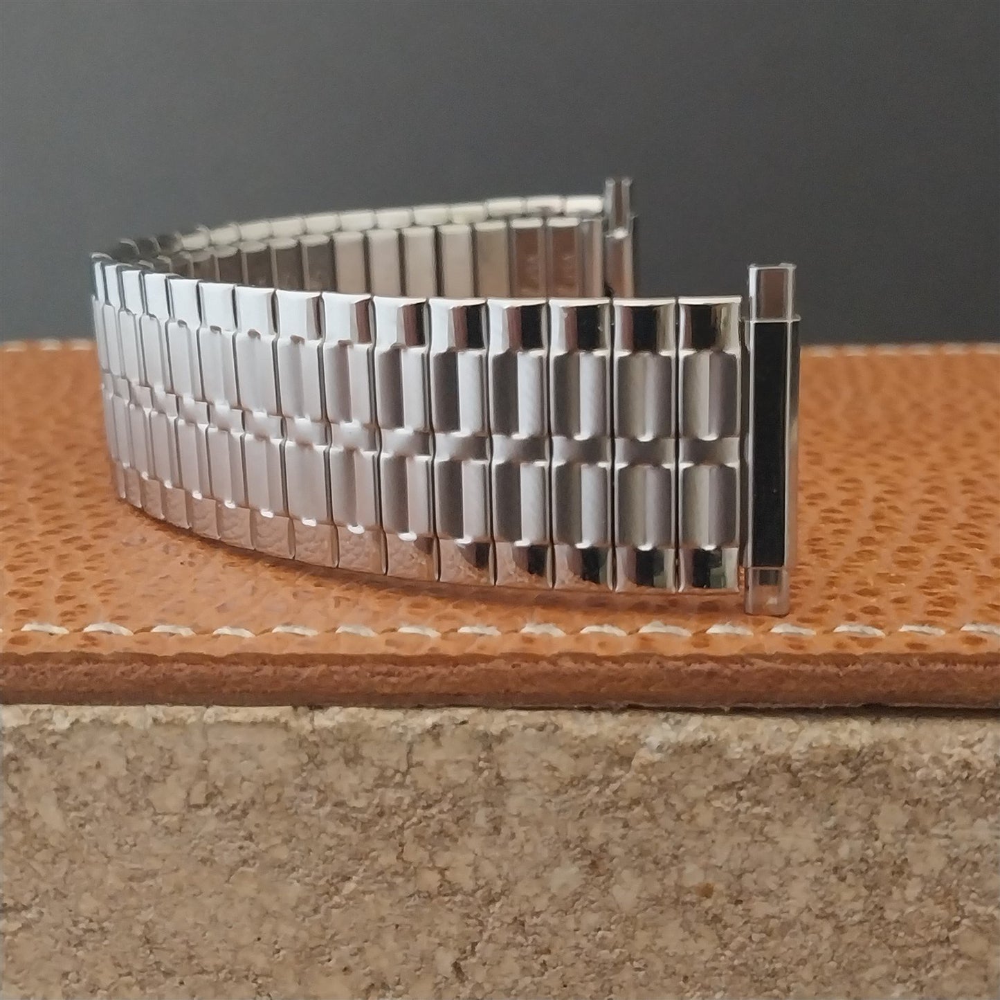 22mm 20mm Speidel Vintage Wide Stainless Steel Short Expansion nos Watch Band