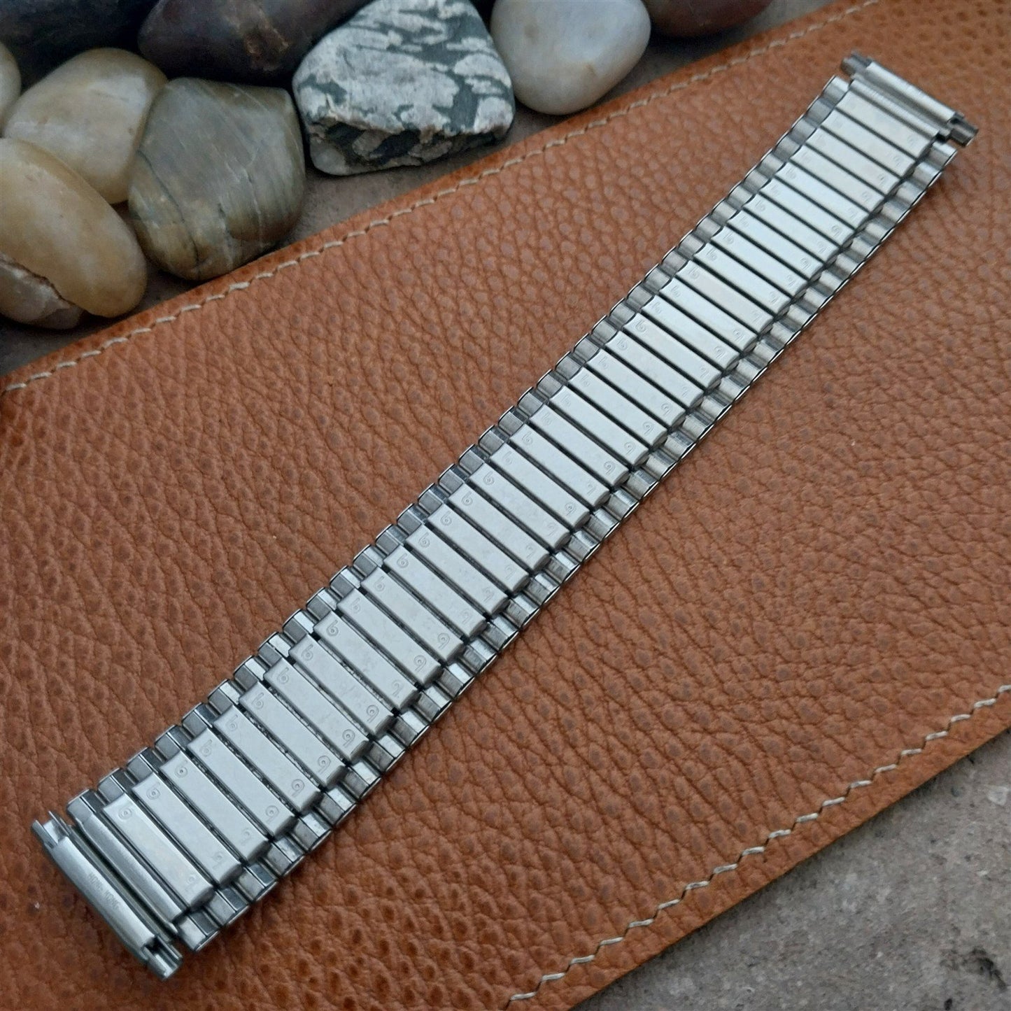 Vintage Wide Stainless Steel Classic Stretch 19mm 20mm 22mm Unused Watch Band