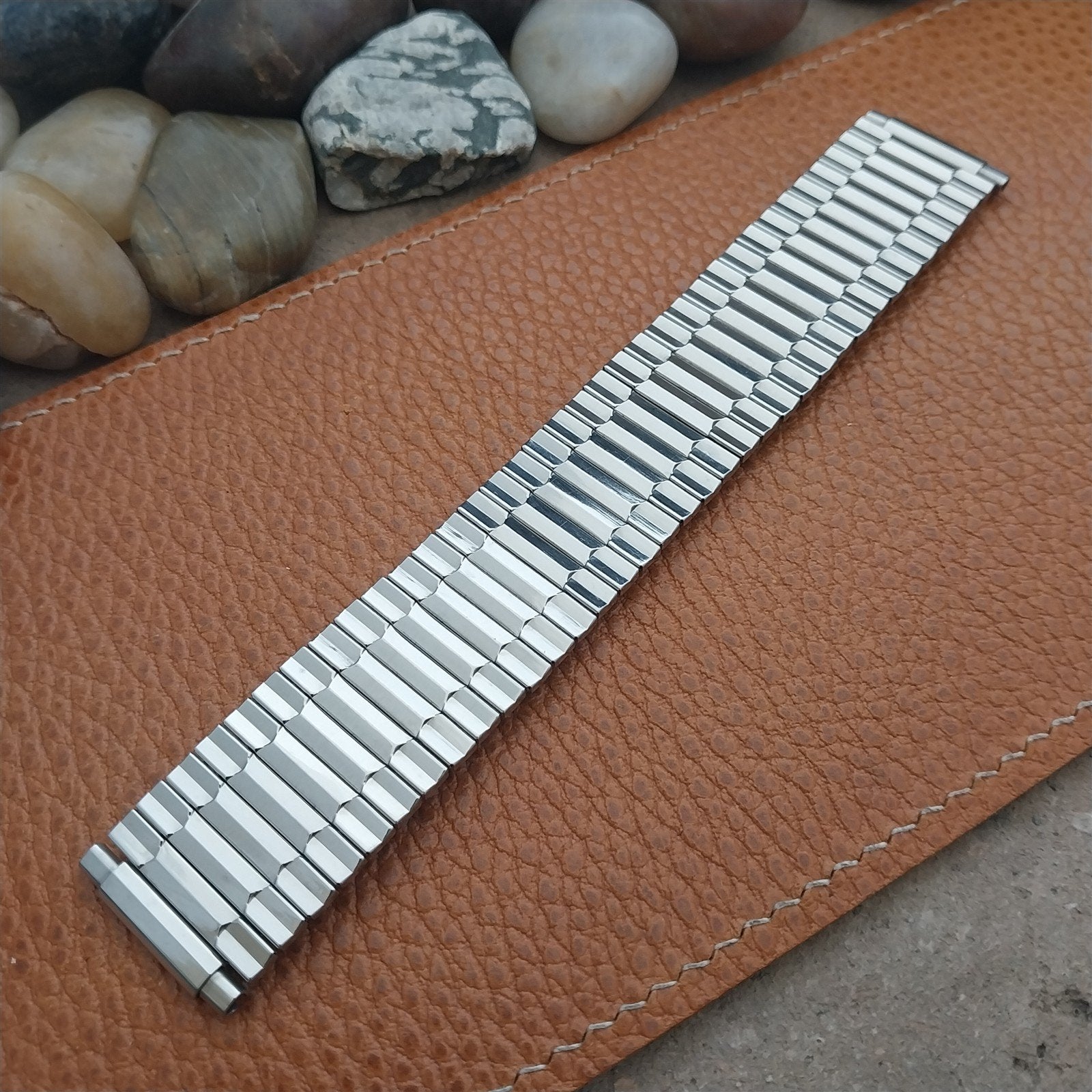 Vintage Wide Stainless Steel Classic Stretch 19mm 20mm 22mm Unused Watch Band