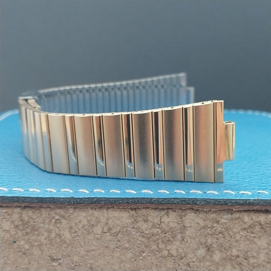 Mens 10mm Seiko Gold-Tone Flared Unused Vintage Watch Band