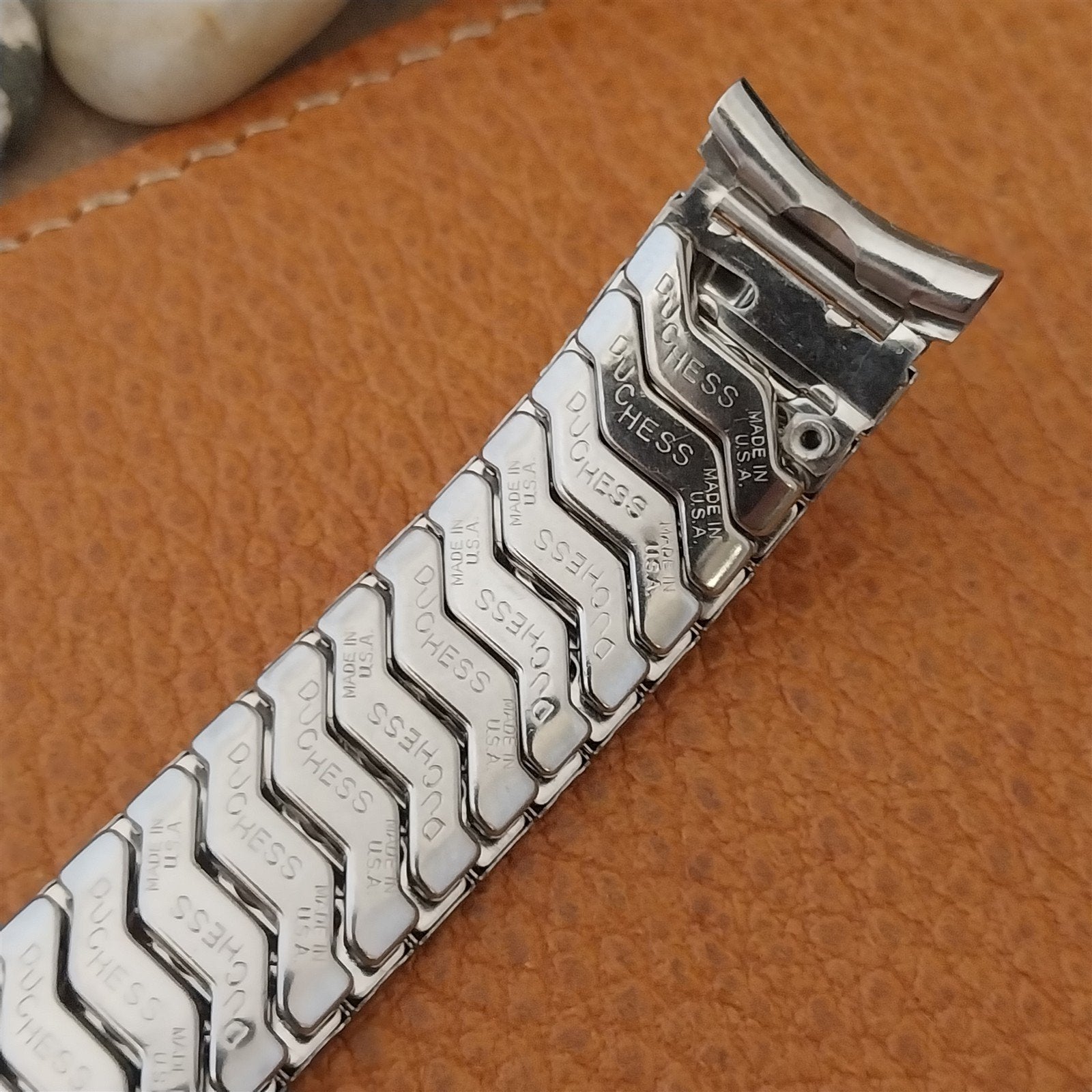 1960s Vintage Duchess 17.2mm Stainless Steel Unused Classic Stretch Watch Band