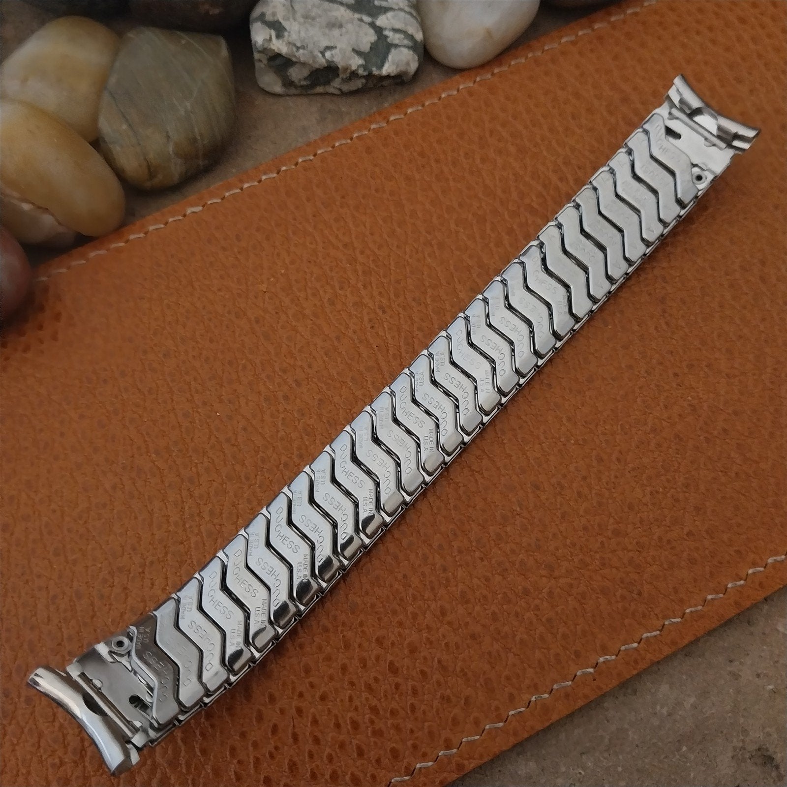 1960s Vintage Duchess 17.2mm Stainless Steel Unused Classic Stretch Watch Band