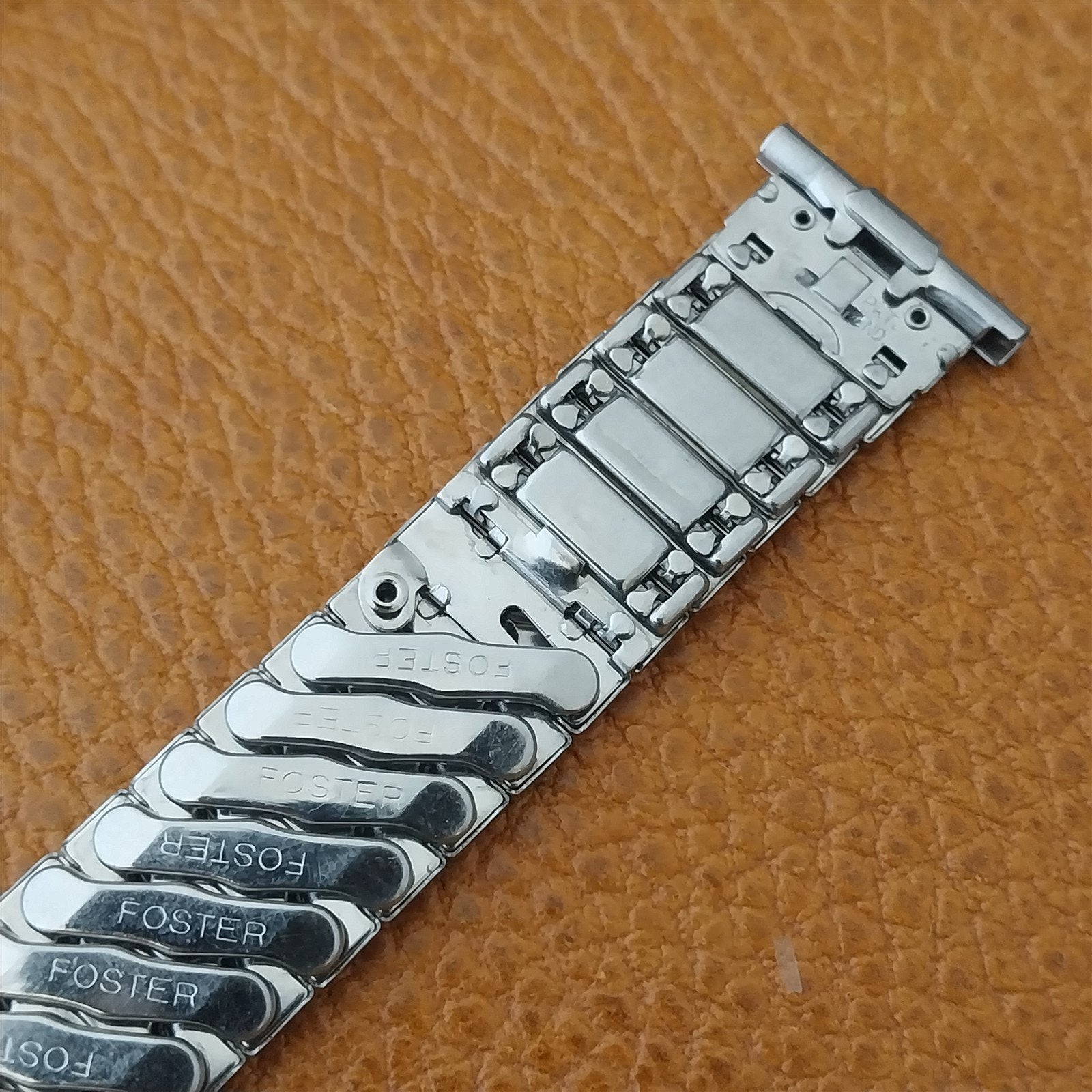 1950s Vintage Foster 16mm 17mm 18mm 19mm Stainless Steel Expansion Watch Band