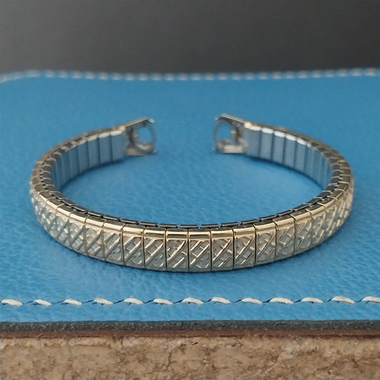 Vintage Ladies Rolled Gold Plate Speidel Twiston Unused Cocktail Watch Band