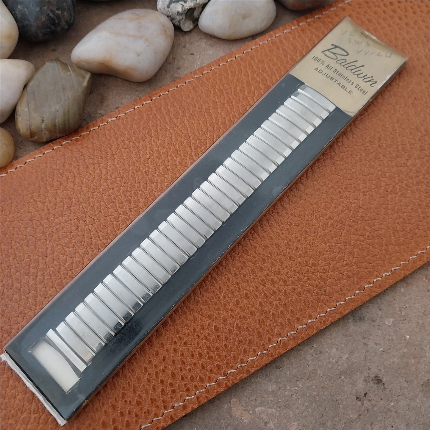 1960s Vintage Baldwin Stainless Classic Stretch 17.2mm 17mm Unused Watch Band