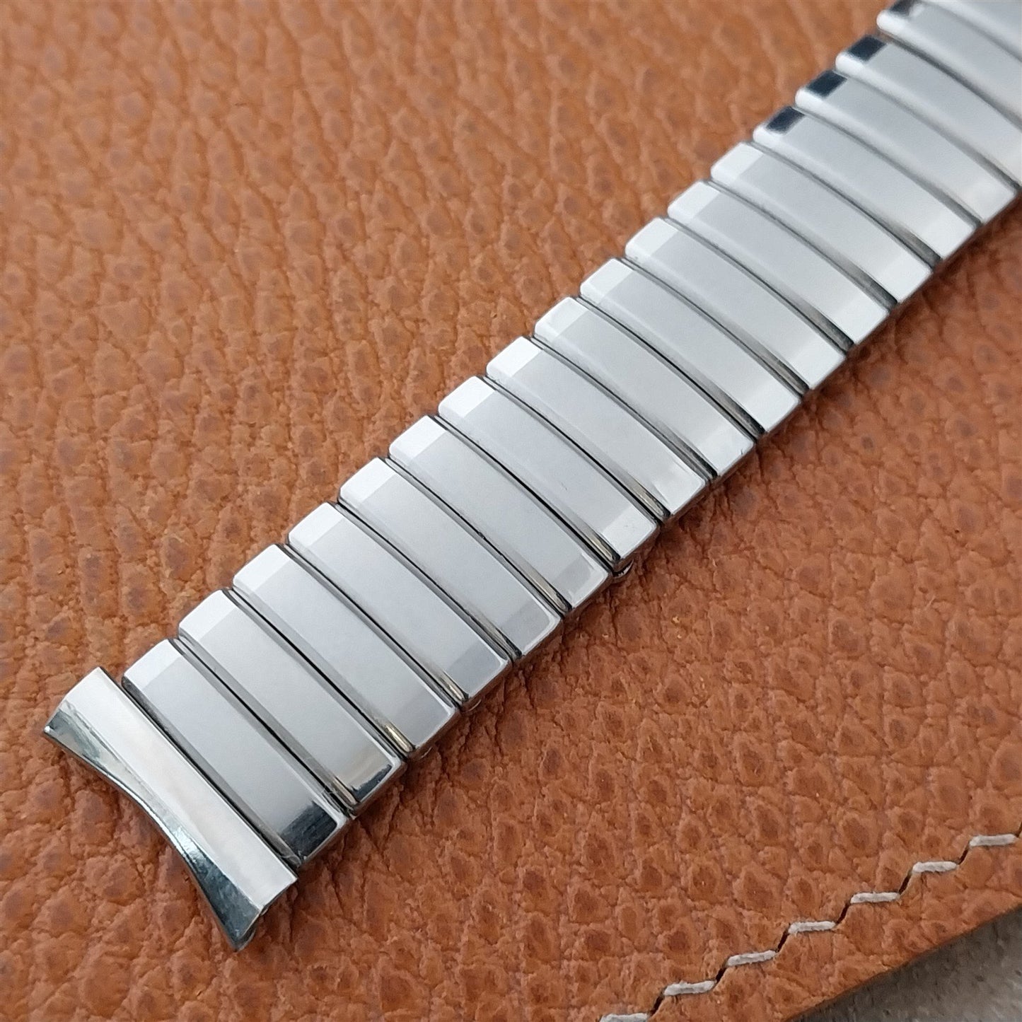 1960s Vintage Baldwin Stainless Classic Stretch 17.2mm 17mm Unused Watch Band