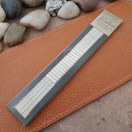 17.2mm Baldwin Stainless Steel Expansion nos Unused 1960s-1970s Watch Band