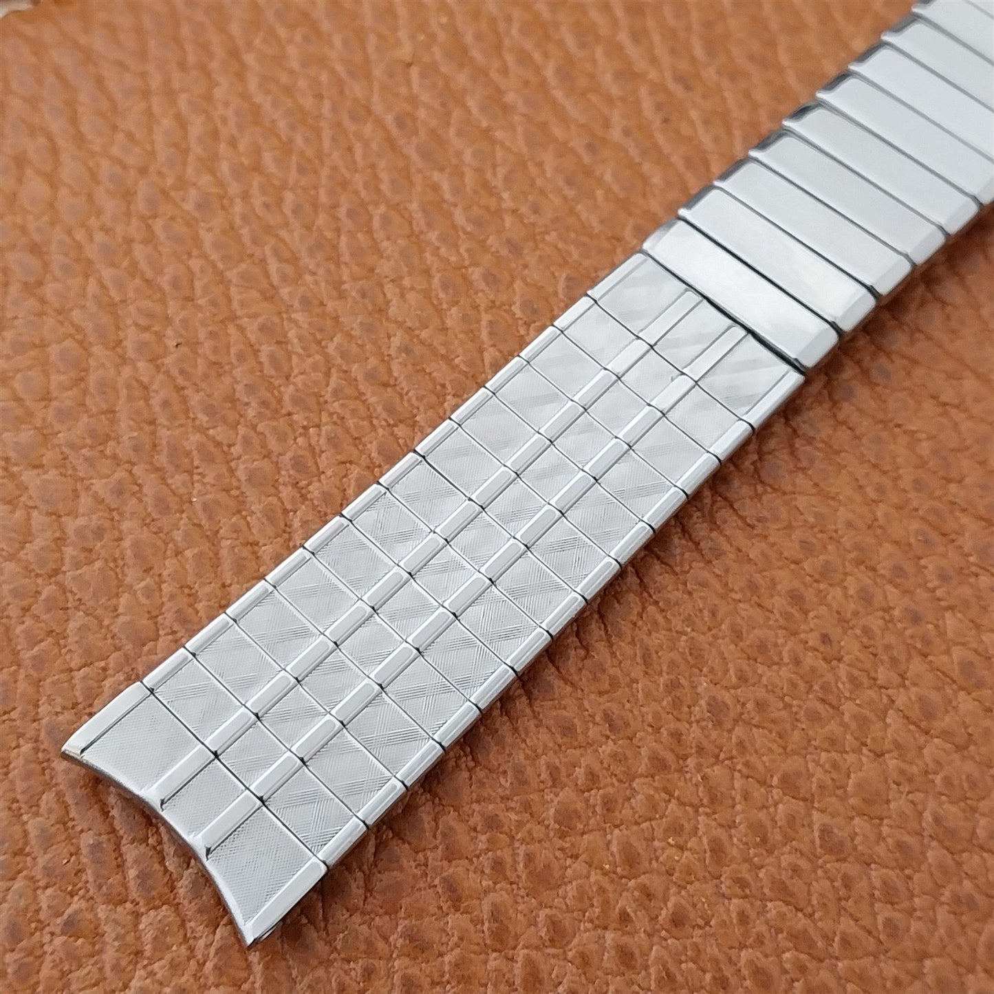 17.2mm Baldwin Stainless Steel Expansion nos Unused 1960s-1970s Watch Band