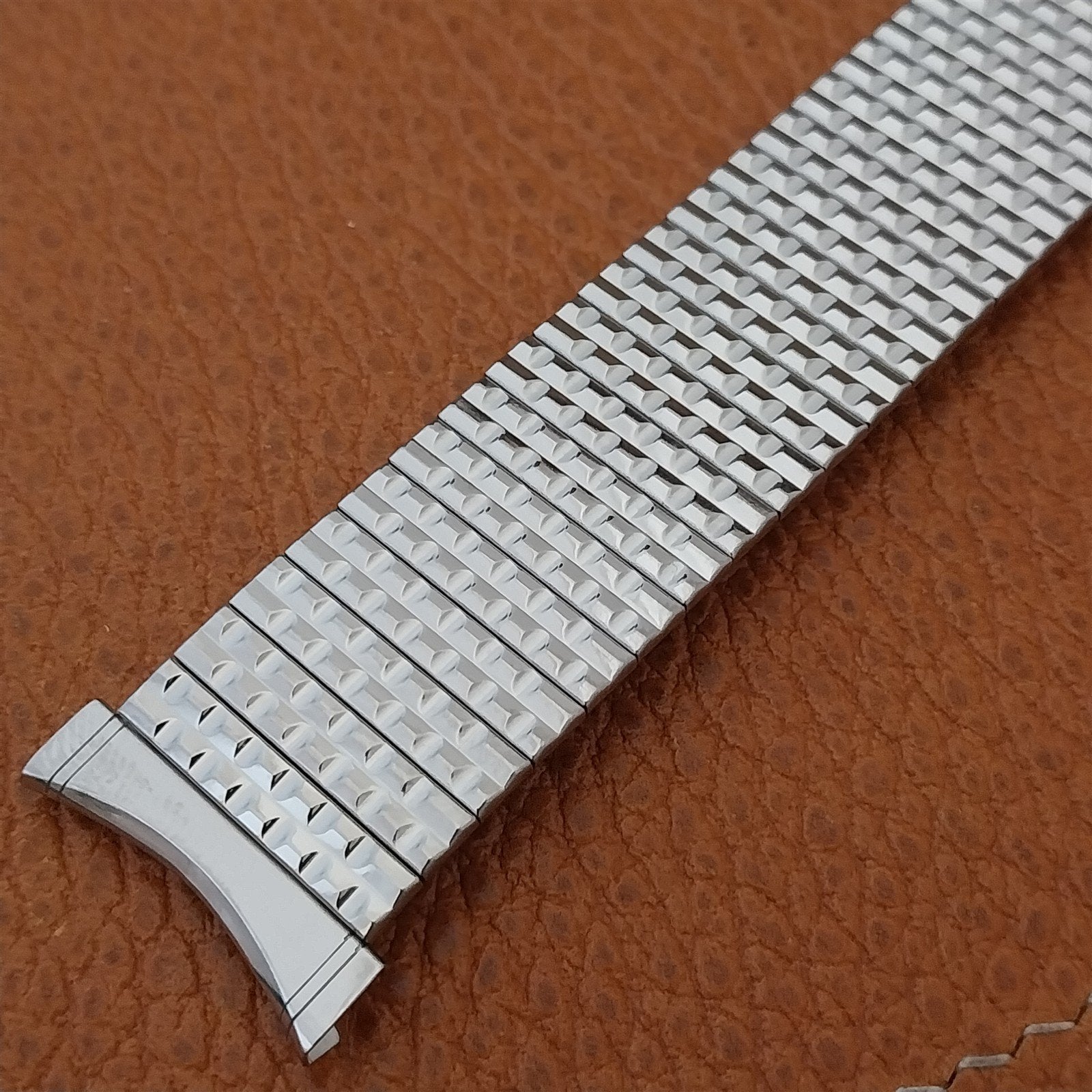 22mm 21mm 20mm Vintage Bulova Stainless Steel Classic Stretch 1970s Watch Band