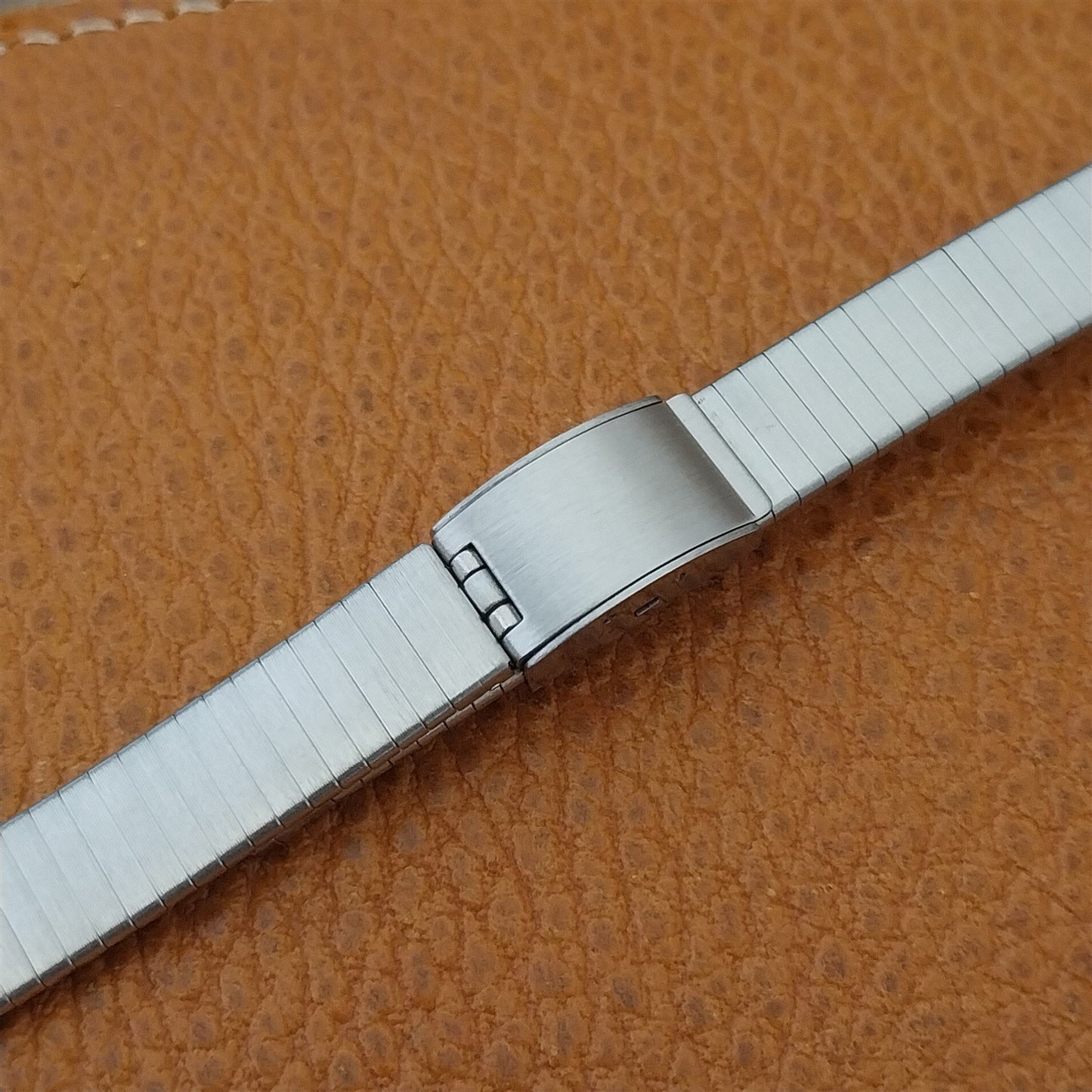 14mm 13mm 12mm Bulova Stainless 2 piece Ladies Unused 1970s Vintage Watch Band