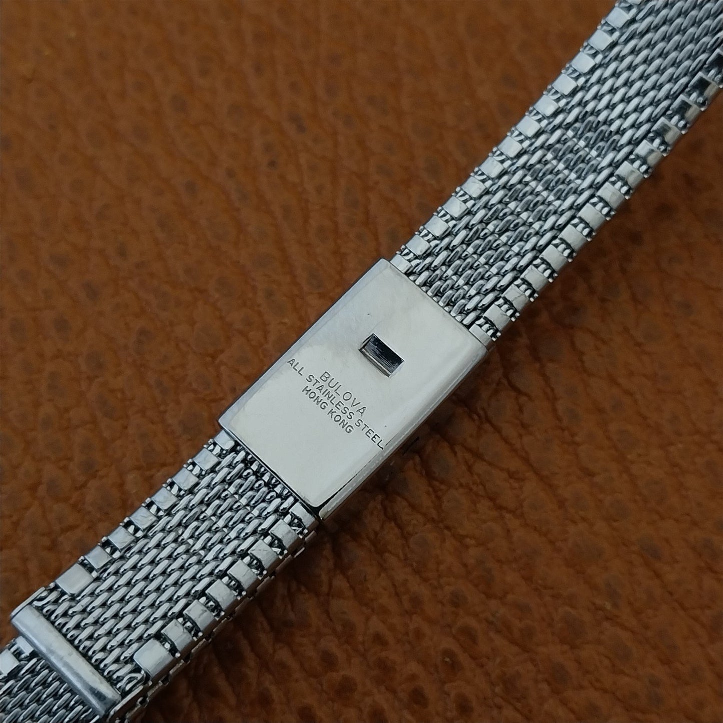 14mm 13mm 12mm Bulova Stainless 2 piece Ladies Unused 1970s Vintage Watch Band