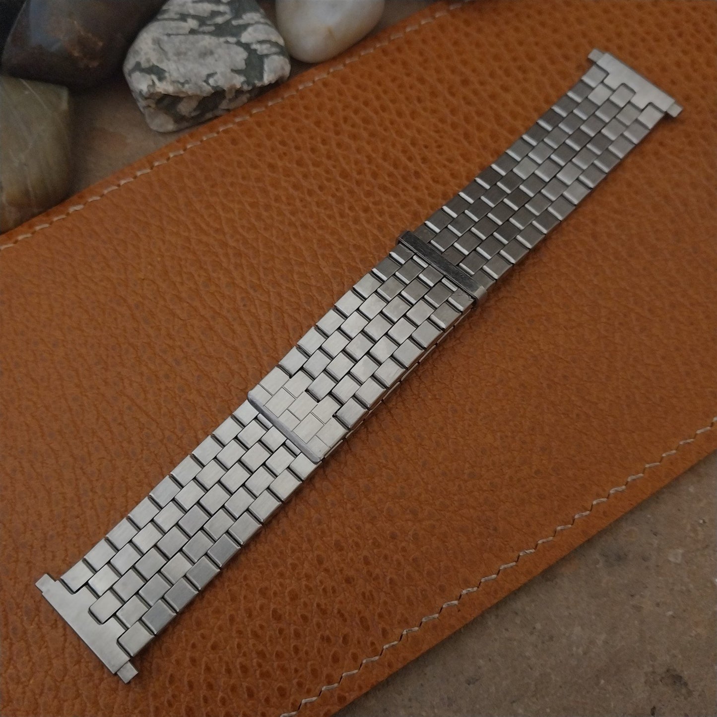 18mm 19mm 22mm Stainless Steel Stretch Expansion Overlap Unused 1980s Watch Band