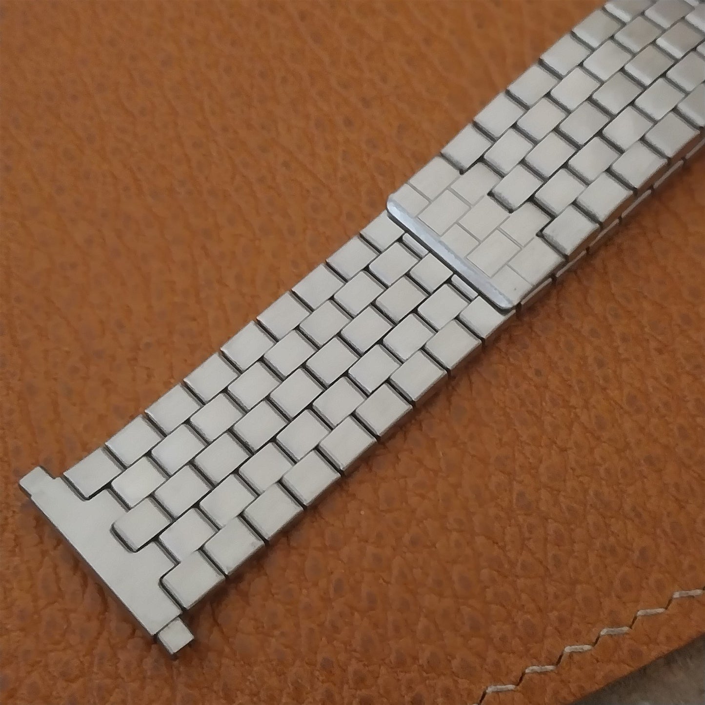 18mm 19mm 22mm Stainless Steel Stretch Expansion Overlap Unused 1980s Watch Band