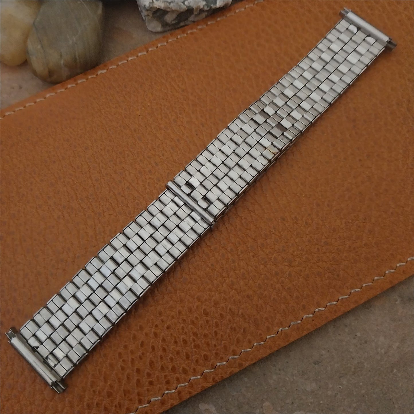 18mm 19mm 22mm Stainless Steel Stretch Expansion Overlap Unused 1980s Watch Band