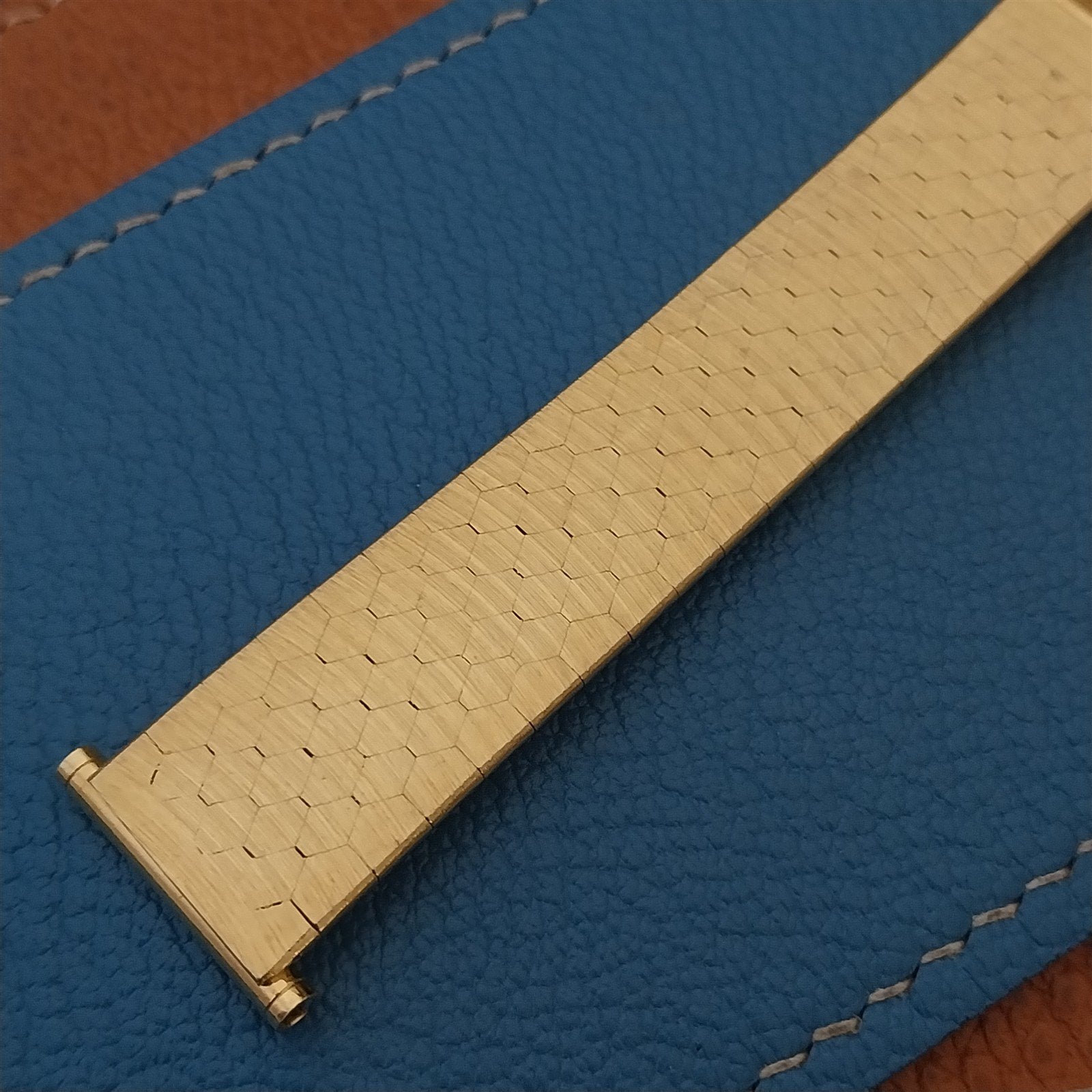 Vintage 20mm 19mm 18mm Gold Plated Unused nos 1970s FS German Watch Band