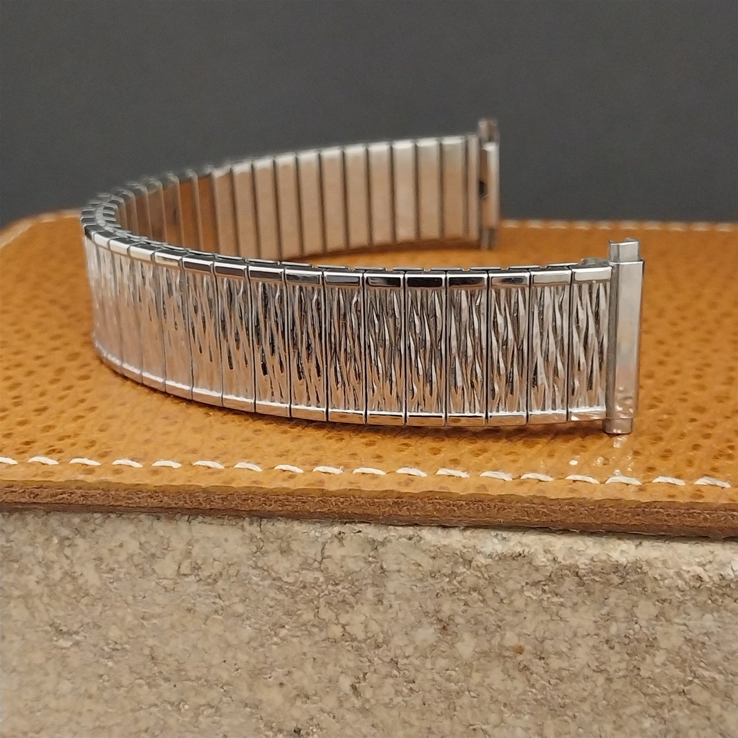 19mm 18mm 17mm 16mm Speidel Valencia Stainless Steel 1970s Unused Watch Band