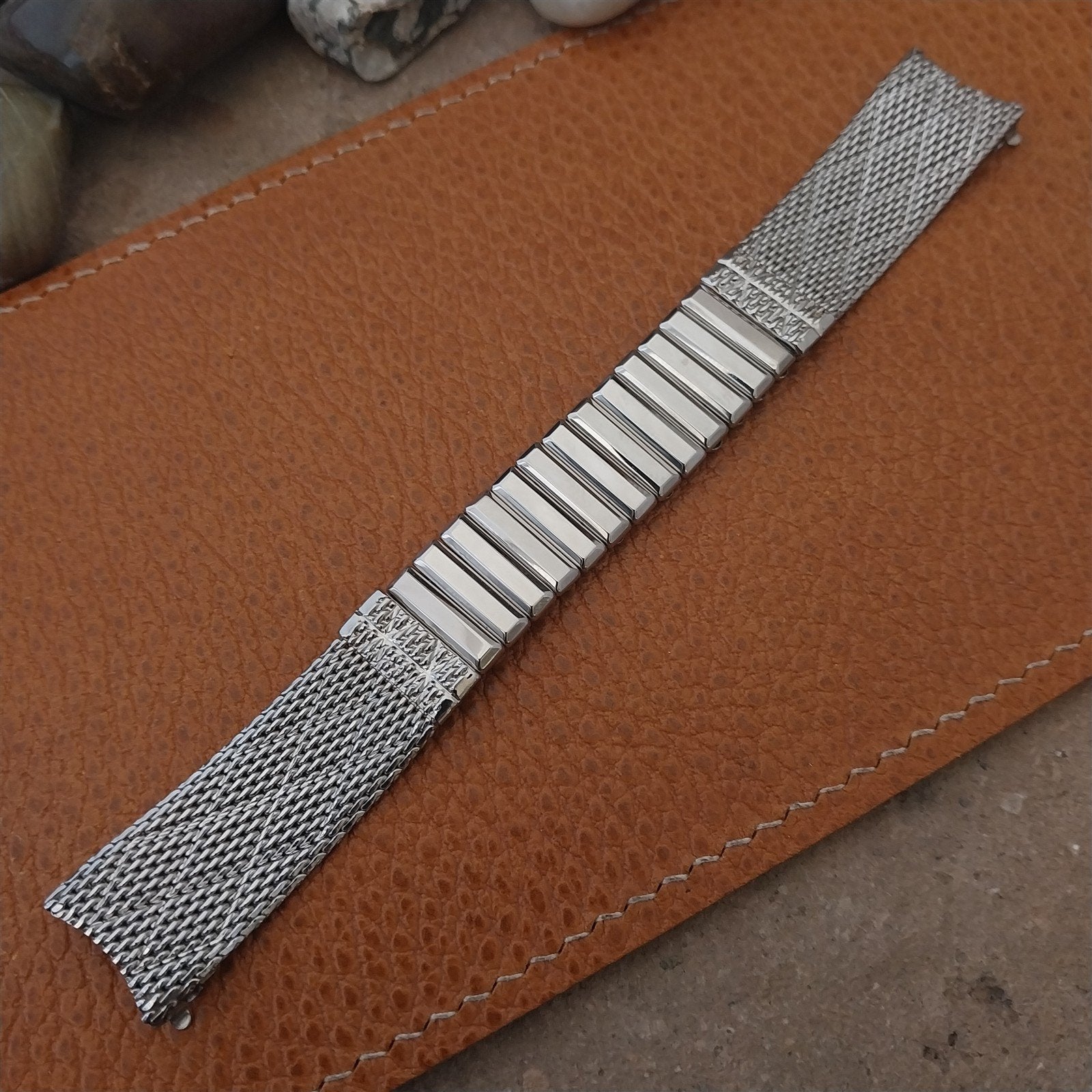 Vintage Stainless Steel Mesh 17.2mm Kreisler Unused Classic Stretch Watch Band