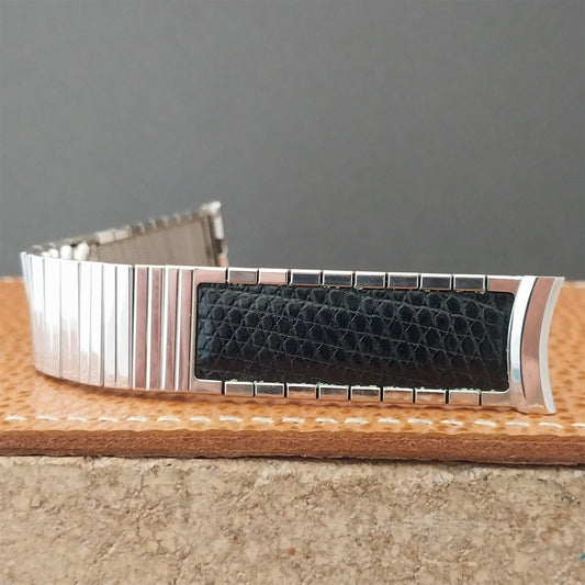 1950s Vintage 17.2mm White Gold-Filled & Lizard Kreisler NOS Unused Watch Band