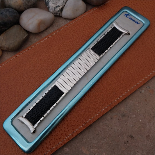 1950s Vintage 19mm 18mm 17mm White Gold-Filled Kreisler Golden Duet Watch Band