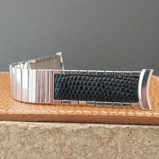 1950s Vintage 19mm 18mm 17mm White Gold-Filled Kreisler Golden Duet Watch Band