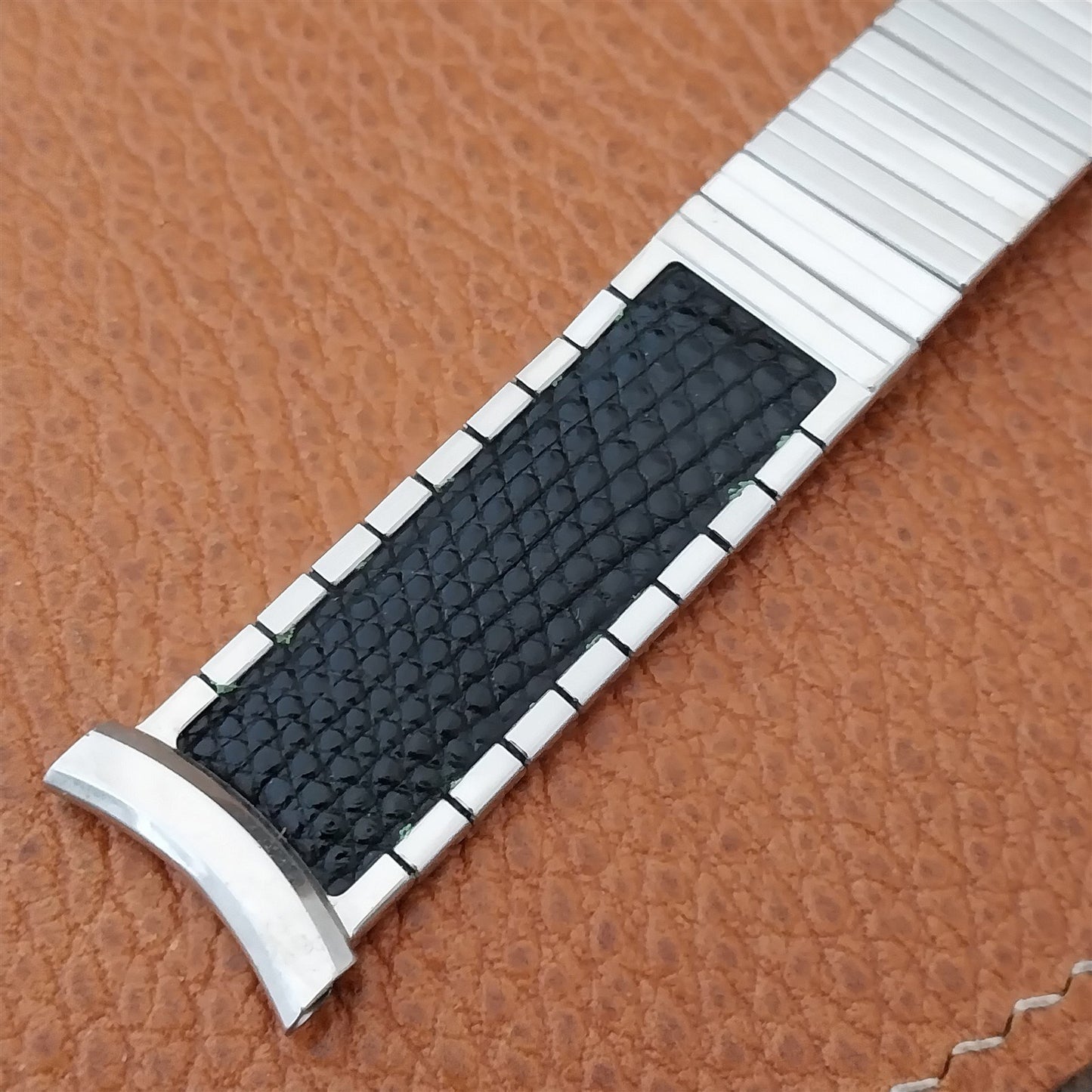 1950s Vintage 19mm 18mm 17mm White Gold-Filled Kreisler Golden Duet Watch Band