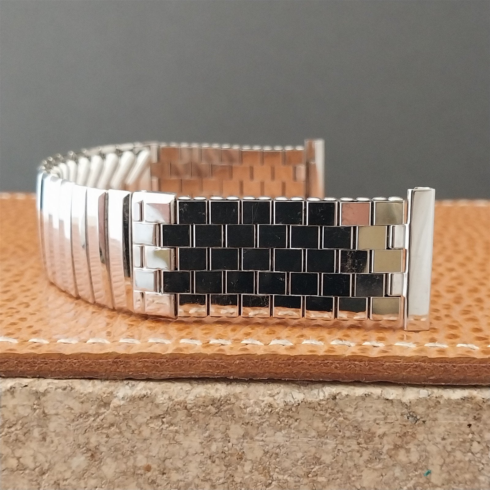 Vintage 19mm 18mm 17mm White Gold-Filled Kreisler NOS Classic 1950s Watch Band