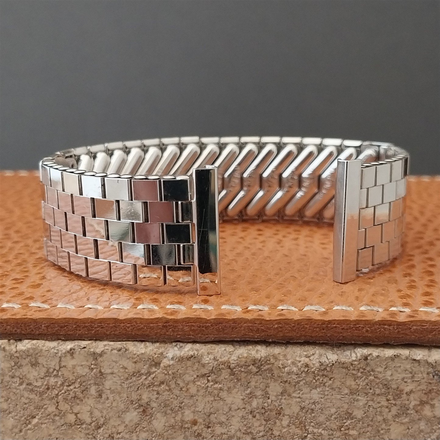 Vintage 19mm 18mm 17mm White Gold-Filled Kreisler NOS Classic 1950s Watch Band