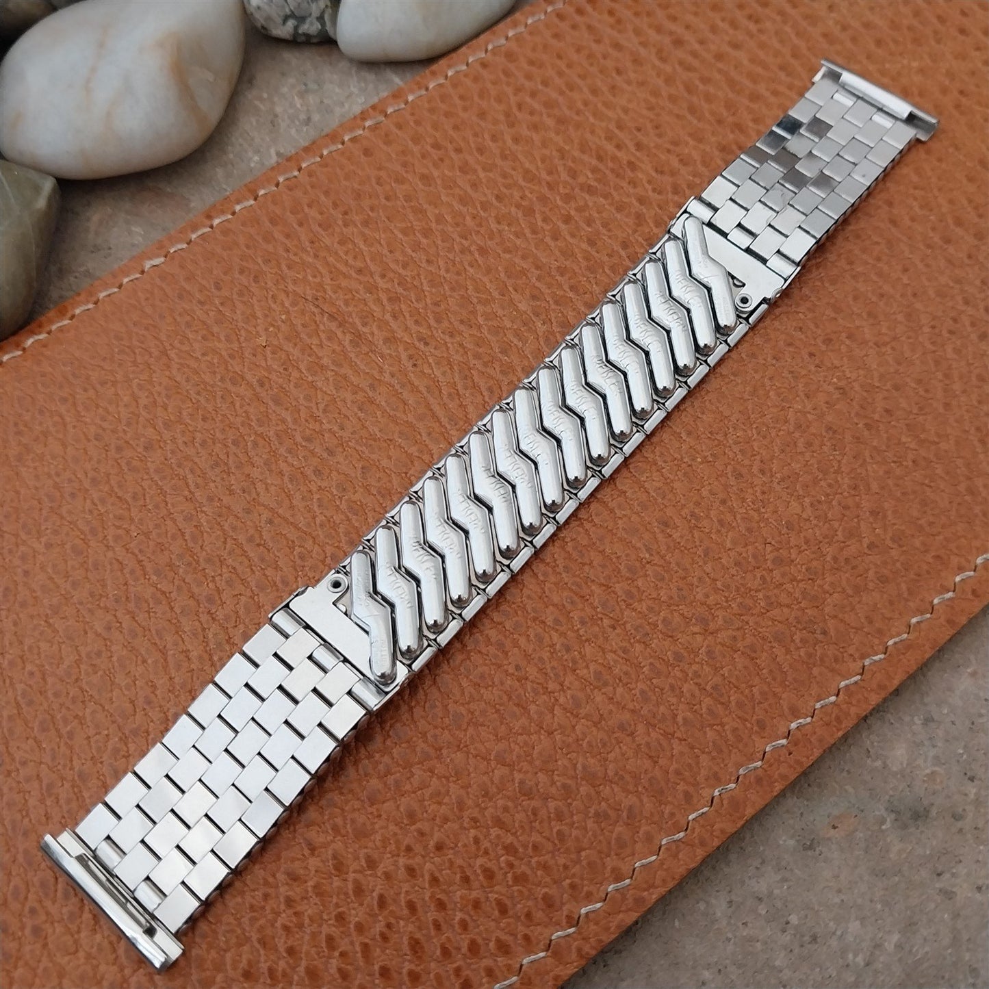 Vintage 19mm 18mm 17mm White Gold-Filled Kreisler NOS Classic 1950s Watch Band