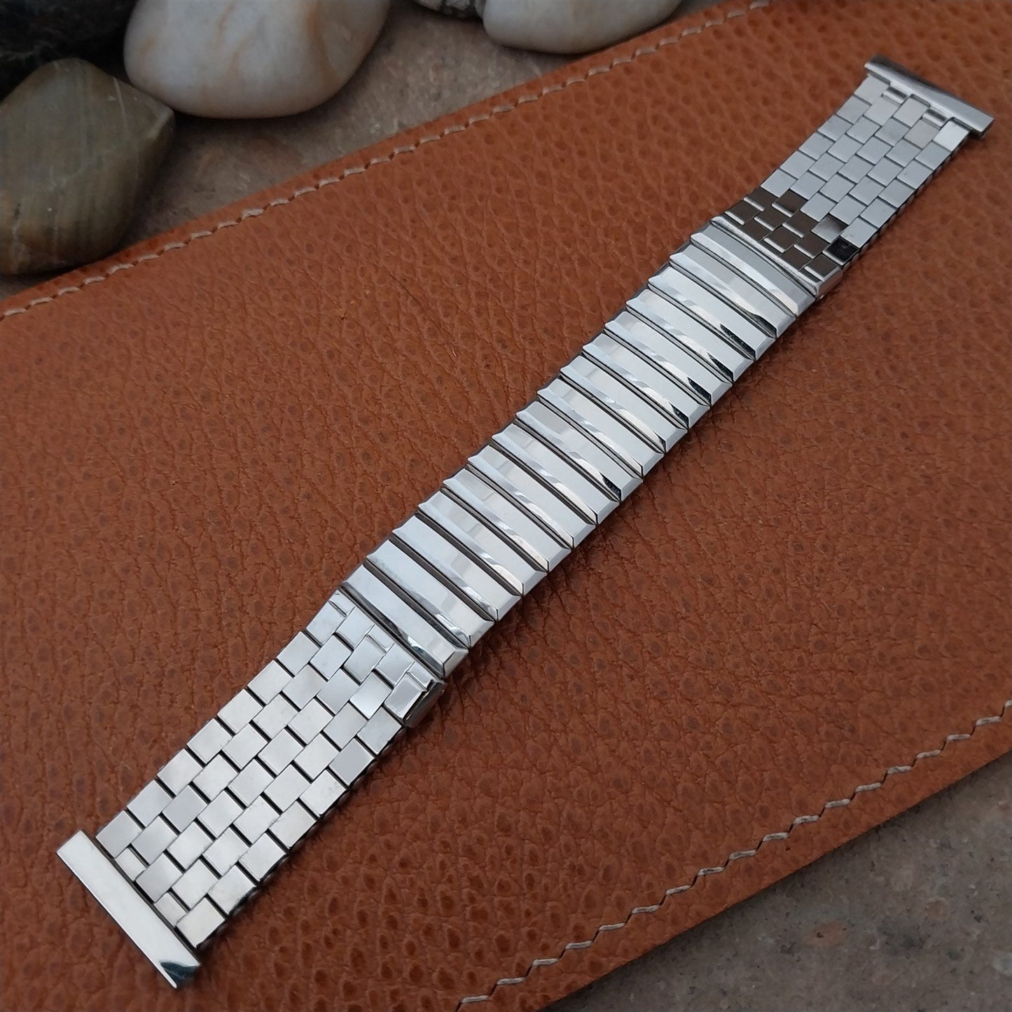 Vintage 19mm 18mm 17mm White Gold-Filled Kreisler NOS Classic 1950s Watch Band